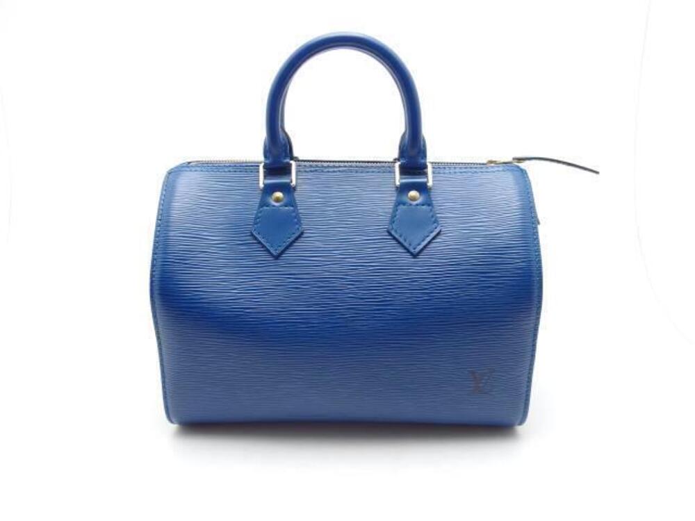 LOUIS VUITTON Speedy Epi Toledo Blue